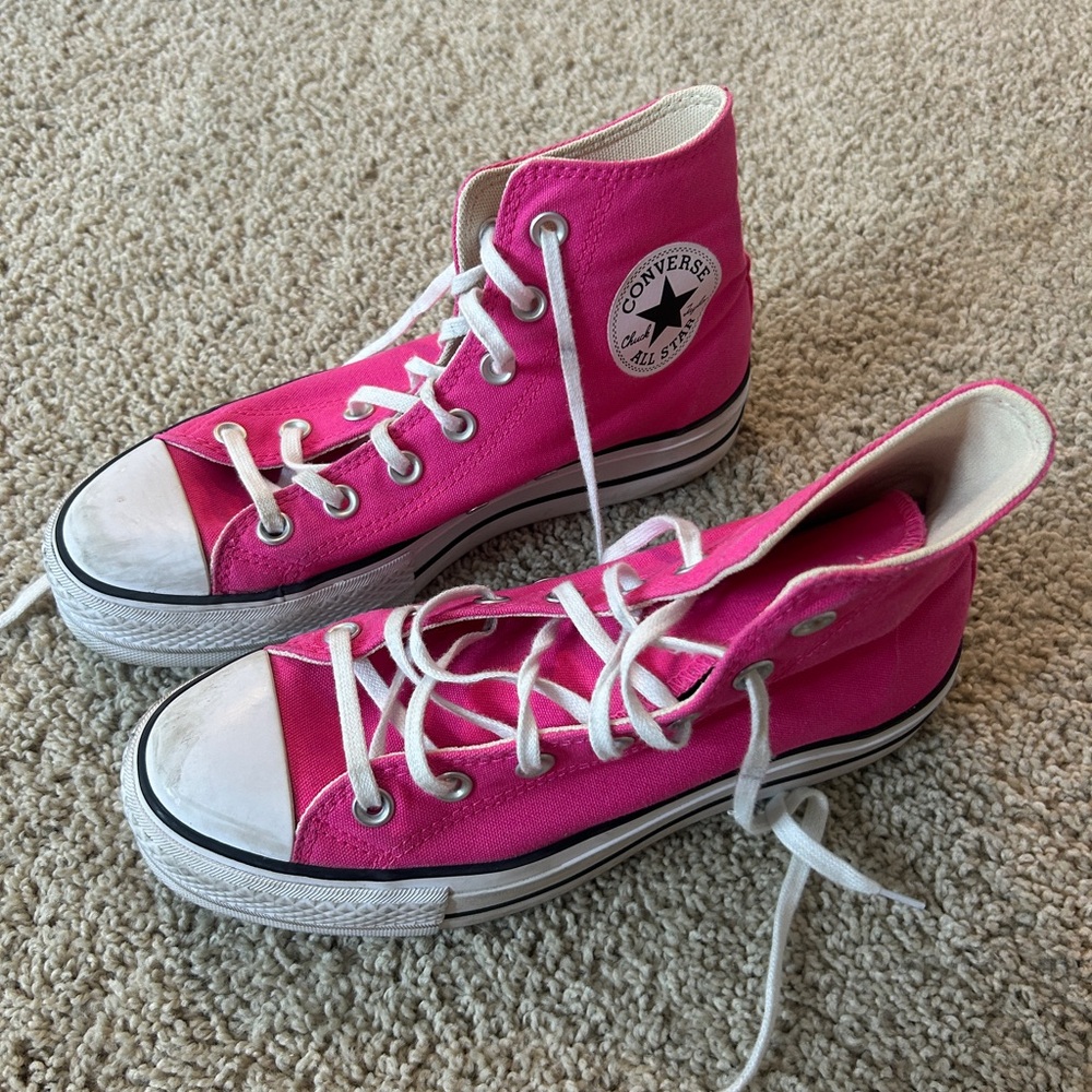 Converse Pink High-Top Sneakers